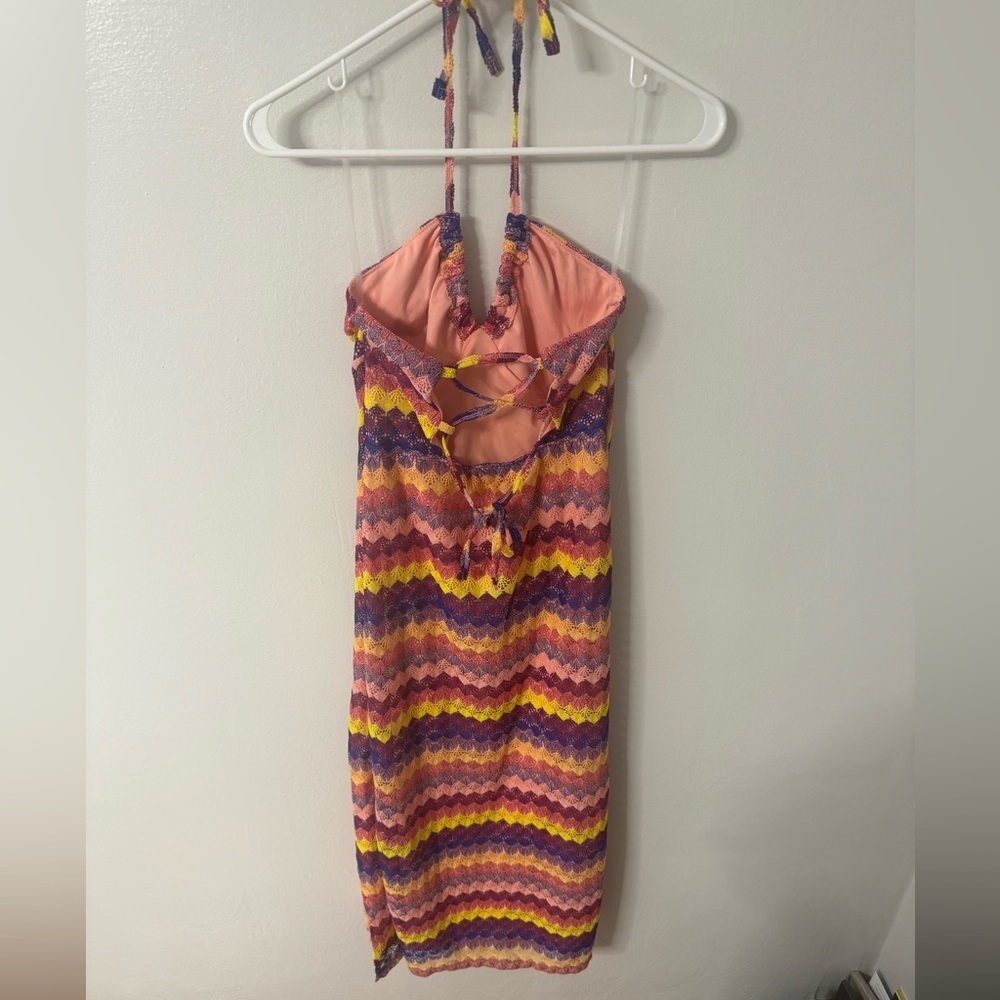 WILD FABLE Women's Crochet Halter Slip Dress - Picture 5 of 8